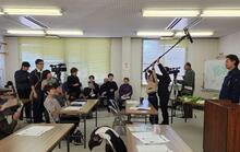 撮影風景（機材などを使用している様子）