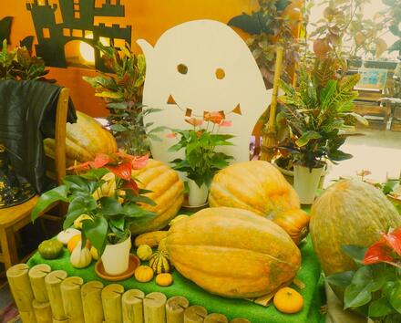 かぼちゃなどハロウィンの装飾の写真2