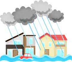 気象災害（洪水）のイメージ