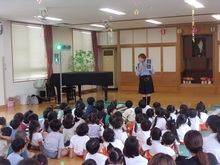 信号の見方を学習している様子