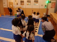 歩行体験の様子