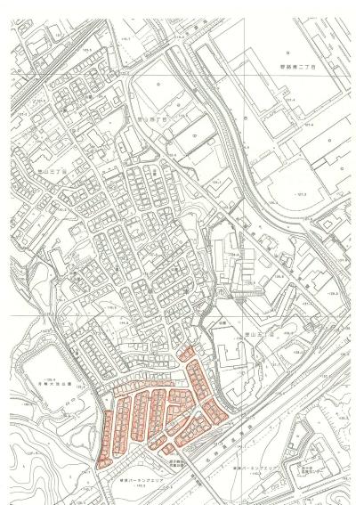 南笠ニュータウン建築協定/南笠ニュータウン建築協定概略一図