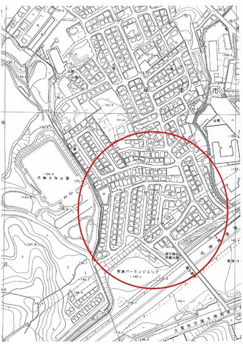 南笠ニュータウン建築協定/南笠ニュータウン建築協定概略一図