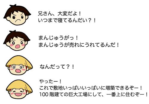 まんじゅうが売れ、100階建ての巨大工場を建てる!?