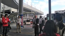 赤い羽根共同募金運動街頭キャンペーンの写真
