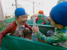 水遊びの様子