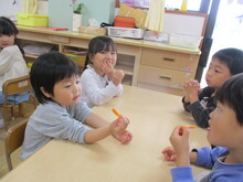 人参を食べている写真