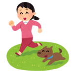 犬と散歩