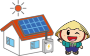 太陽光発電・蓄電池イラスト