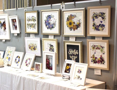 作品が展示されている様子