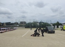 老上中学校の教室の様子