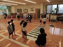 歩行練習1周目の様子