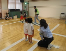 3歳児クラスの方体験の様子