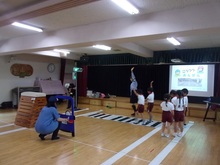 歩行体験の様子