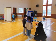 歩行実技の様子