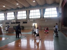 2年生の歩行練習の様子