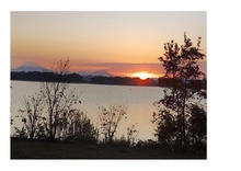 津田江内湖の朝日