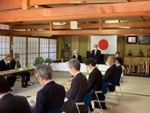 野村池賃貸借契約および災害時における野村運動公園の使用に関する協定調印式