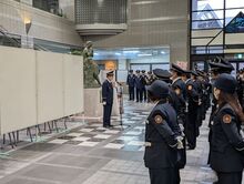 消防団年頭訓示の写真