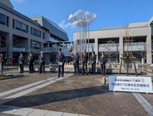 草津市市制施行70周年記念植樹式の写真1