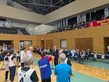 第31回近畿ブロックバウンドテニス親善交流大会兼滋賀国スポバウンドテニス大会デモンストレーションの写真