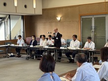 草津市認可保育園連盟との懇談会の写真