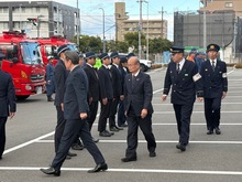 歳末特別警戒警察・消防合同出動式の写真
