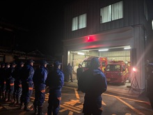 草津市消防団年末夜警の写真