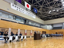 草津市民スポーツ大会兼第79回滋賀県民スポーツ大会選手選考会総合開会式の写真