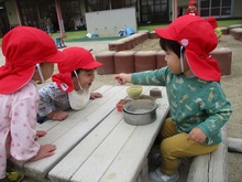 1歳児外遊びの様子