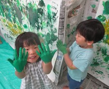 3歳児ボディペイント