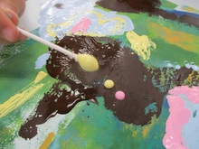 5歳児絵の具遊び2