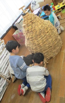 カプラで作ったかまくら