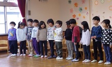 5歳児が発表する様子