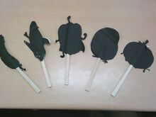 野菜のシルエットの写真