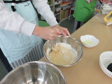 パンケーキ作りの様子1