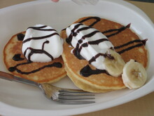 完成したパンケーキ