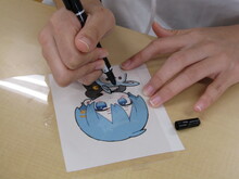 プラ板つくりの様子1