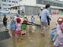 水遊びのようす3