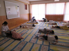 お昼寝のようす