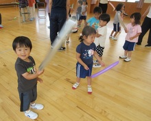 風船遊びを楽しみました