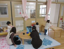 ままごとをしている写真