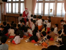 サンタクロースがやってきました。